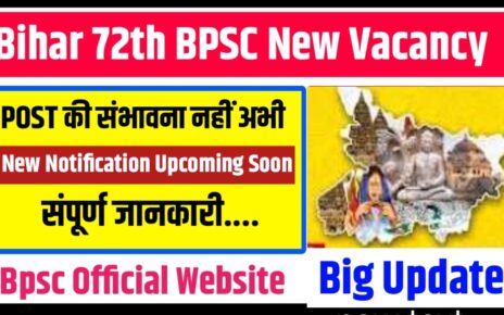 Bihar 72th BPSC New Vacancy 2026