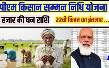 Pradhanmantri Kisan Samman Nidhi Yojana 22th Kist Ka Payment Kab Aaega