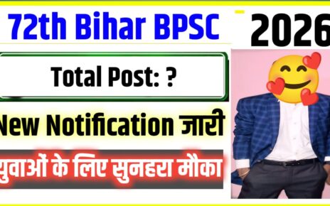 Bihar 72th BPSC Notification Date Out