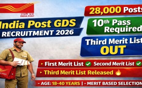 India Post GDS Third Merit List 2026
