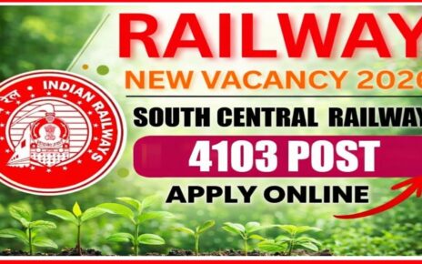 South Central Railway Requirement 2026 Online Apply Date