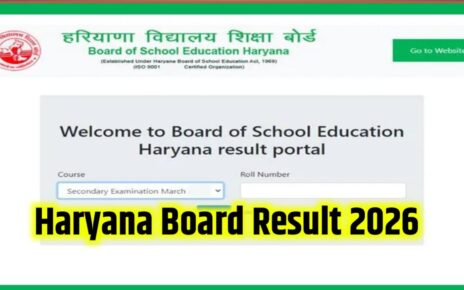 Haryana Board Result 2026