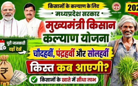 MP Chief Minister Kisan Kalyan Yojana 14th or 15th, 16th Kist Kab Aayegi 2026 Me