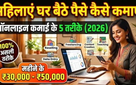 Mahila Ghar Baithe Online Paisa Kaise Kamaye 2026