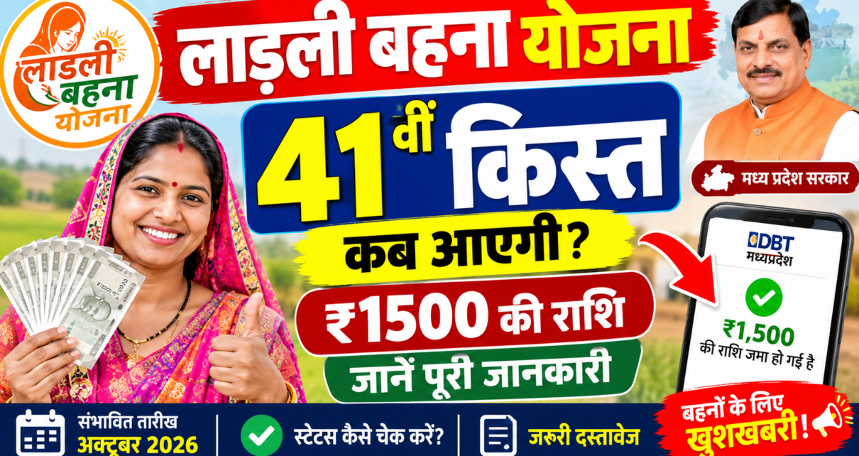 41st installment of the Ladli Behna Yojana